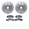 6202-48079 Brake Rotors w/Heavy-Duty Brake Pads Kit, 1974-1996 GM, Position: Front - image 1