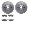 6202-48093 Brake Rotors w/Heavy-Duty Brake Pads Kit, 1971-1989 GM, Position: Front - image 1