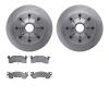 6202-48094 Brake Rotors w/Heavy-Duty Brake Pads Kit, 1978-1993 GM, Position: Front - image 1