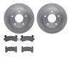 6202-48102 Brake Rotors w/Heavy-Duty Brake Pads Kit, 1979-1998 GM, Position: Front - image 1