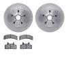 6202-48123 Brake Rotors w/Heavy-Duty Brake Pads Kit, 1988-1991 GM, Position: Front - image 1