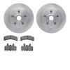 6202-48126 Brake Rotors w/Heavy-Duty Brake Pads Kit, 1988-1994 GM, Position: Front - image 1