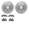 6202-48132 Brake Rotors w/Heavy-Duty Brake Pads Kit, 1988-1996 GM, Position: Front - image 1