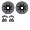 6202-48138 Brake Rotors w/Heavy-Duty Brake Pads Kit, 1988-1989 GM, Position: Front - image 1