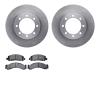 6202-48144 Brake Rotors w/Heavy-Duty Brake Pads Kit, 1976-1996 GM, Position: Front - image 1