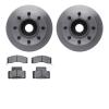 6202-48168 Brake Rotors w/Heavy-Duty Brake Pads Kit, 1990-1994 GM, Position: Front - image 1