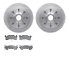 6202-48171 Brake Rotors w/Heavy-Duty Brake Pads Kit, 1993-1995 GM, Position: Front - image 1