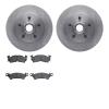 6202-48186 Brake Rotors w/Heavy-Duty Brake Pads Kit, 1993-1995 GM, Position: Front - image 1