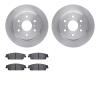 6202-48310 Brake Rotors w/Heavy-Duty Brake Pads Kit, 2014-2020 GM, Position: Rear - image 1