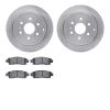 6202-48321 Brake Rotors w/Heavy-Duty Brake Pads Kit, 2007-2017 GM, Position: Rear - image 1