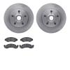 6202-54255 Brake Rotors w/Heavy-Duty Brake Pads Kit, 1973-1973 Ford/Lincoln/Mercury/Mazda, Position: Front - image 1