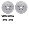 6202-54273 Brake Rotors w/Heavy-Duty Brake Pads Kit, 1982-1987 Ford/Lincoln/Mercury/Mazda, Position: Front - image 1