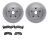 6202-55014 Brake Rotors w/Heavy-Duty Brake Pads Kit, 1984-1987 Ford/Lincoln/Mercury/Mazda, Position: Front - image 1