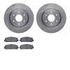 6202-67001 Brake Rotors w/Heavy-Duty Brake Pads Kit, 2005-2007 Infiniti/Nissan, Position: Front - image 1