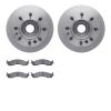 6202-99321 Brake Rotors w/Heavy-Duty Brake Pads Kit, 1995-2000 Ford/Lincoln/Mercury/Mazda, Position: Front - image 1