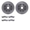 6202-99327 Brake Rotors w/Heavy-Duty Brake Pads Kit, 1995-2000 Ford/Lincoln/Mercury/Mazda, Position: Front - image 1