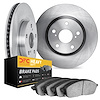 6202-99349 Brake Rotors w/Heavy-Duty Brake Pads Kit, 2003-2011 Ford/Lincoln/Mercury/Mazda, Position: Front - image 1