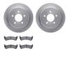 6202-99358 Brake Rotors w/Heavy-Duty Brake Pads Kit, 1995-2002 Ford/Lincoln/Mercury/Mazda, Position: Rear - image 1
