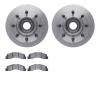 6202-99438 Brake Rotors w/Heavy-Duty Brake Pads Kit, 1999-2002 Ford/Lincoln/Mercury/Mazda, Position: Front - image 1