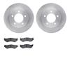6202-99483 Brake Rotors w/Heavy-Duty Brake Pads Kit, 1997-2002 Ford/Lincoln/Mercury/Mazda, Position: Front - image 1