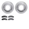 6202-99765 Brake Rotors w/Heavy-Duty Brake Pads Kit, Fits Select Ford/Lincoln/Mercury/Mazda, Position: Rear - image 1