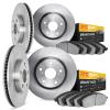 6204-40638 Brake Rotors w/Heavy-Duty Brake Pads Kit, 2002-2006 Multiple Makes/Models, Position: Front and Rear - image 1