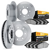 6204-99150 Brake Rotors w/Heavy-Duty Brake Pads Kit, 1997-2002 Ford/Lincoln/Mercury/Mazda, Position: Front and Rear - image 1