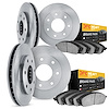6204-99251 Brake Rotors w/Heavy-Duty Brake Pads Kit, 2009-2009 Ford/Lincoln/Mercury/Mazda, Position: Front and Rear - image 1