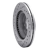 621-01002R Drilled Brake Rotor [Silver], 1995-2002 Suzuki, Position: Front Right - image 1