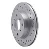 621-01002R Drilled Brake Rotor [Silver], 1995-2002 Suzuki, Position: Front Right - image 2