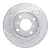 621-01003L Drilled Brake Rotor [Silver], 1999-2007 Suzuki, Position: Front Left - image 1