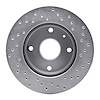 621-01010L Drilled Brake Rotor [Silver], 2004-2010 Multiple Makes/Models, Position: Front Left - image 1