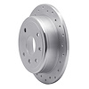 621-01011L Drilled Brake Rotor [Silver], 2004-2010 Multiple Makes/Models, Position: Rear Left - image 1
