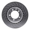 621-02015D Drilled Brake Rotor [Silver], 1978-1989 Porsche, Position: Rear Left - image 2