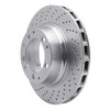 621-02015D Drilled Brake Rotor [Silver], 1978-1989 Porsche, Position: Rear Left - image 3