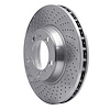 621-02036D Drilled Brake Rotor [Silver], 1999-2021 Porsche, Position: Left Front - image 1