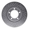 621-02042D Drilled Brake Rotor [Silver], 2005-2008 Porsche, Position: Right Front - image 2