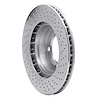 621-02043D Drilled Brake Rotor [Silver], 2005-2008 Porsche, Position: Left Front - image 1