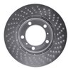 621-02043D Drilled Brake Rotor [Silver], 2005-2008 Porsche, Position: Left Front - image 3