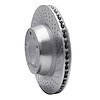 621-02072D Drilled Brake Rotor [Silver], 2012-2016 Porsche, Position: Rear Right - image 1