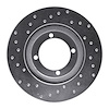 621-03007R Drilled Brake Rotor [Silver], 1992-1998 Kia/Hyundai/Genesis, Position: Front Right - image 1