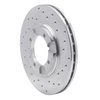 621-03007R Drilled Brake Rotor [Silver], 1992-1998 Kia/Hyundai/Genesis, Position: Front Right - image 3
