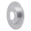 621-03010L Drilled Brake Rotor [Silver], 1997-2006 Kia/Hyundai/Genesis, Position: Rear Left - image 4