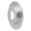 621-03010R Drilled Brake Rotor [Silver], 1997-2006 Kia/Hyundai/Genesis, Position: Rear Right - image 4