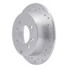 621-03011L Drilled Brake Rotor [Silver], 1999-2006 Kia/Hyundai/Genesis, Position: Rear Left - image 3