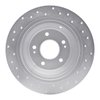 621-03039L Drilled Brake Rotor [Silver], 2009-2020 Kia/Hyundai/Genesis, Position: Rear Left - image 3