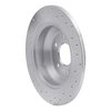 621-03039R Drilled Brake Rotor [Silver], 2009-2020 Kia/Hyundai/Genesis, Position: Rear Right - image 2