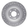 621-03039R Drilled Brake Rotor [Silver], 2009-2020 Kia/Hyundai/Genesis, Position: Rear Right - image 3