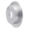 621-03044L Drilled Brake Rotor [Silver], 2001-2016 Kia/Hyundai/Genesis, Position: Rear Left - image 2