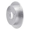 621-03044R Drilled Brake Rotor [Silver], 2001-2016 Kia/Hyundai/Genesis, Position: Rear Right - image 2